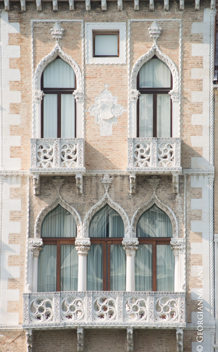 gothic windows, Venice, Italy