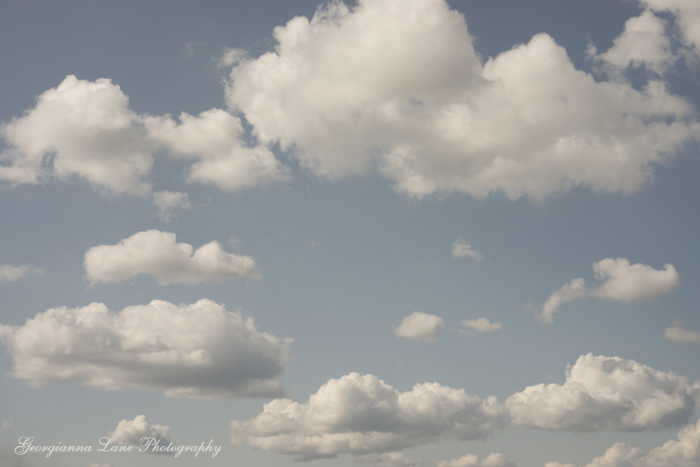 blue sky and clouds