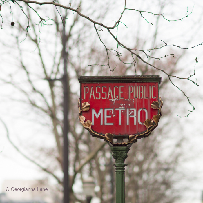 Metro Sign, Madelaine Station 