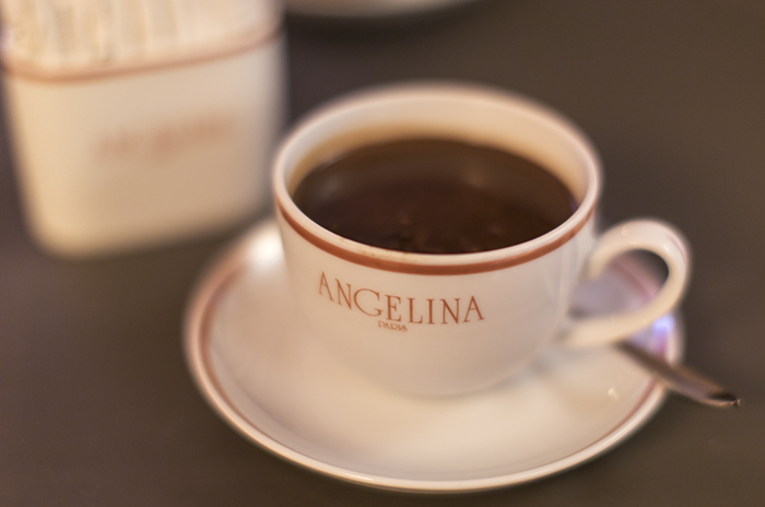Have a belated birthday celebration luncheon at Angelina's on Rue du Rivoli, followed by their famous hot chocolate and dessert (even if you only take three bites because you are on a no-sugar diet and hubby has to eat his dessert AND yours!)