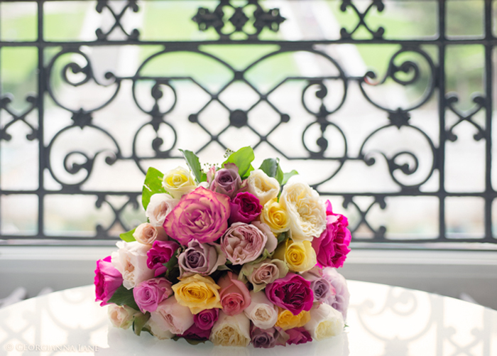 Bouquet of English Roses in Paris by Georgianna Lane