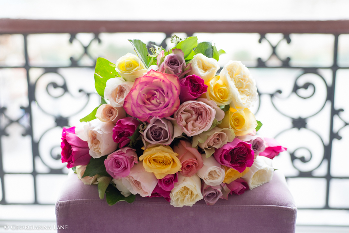 Bouquet of English Roses in Paris by Georgianna Lane