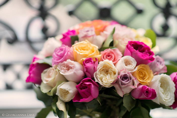 Bouquet of English Roses in Paris by Georgianna Lane