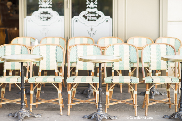 Cafe Chairs, Paris, by Georgianna Lane