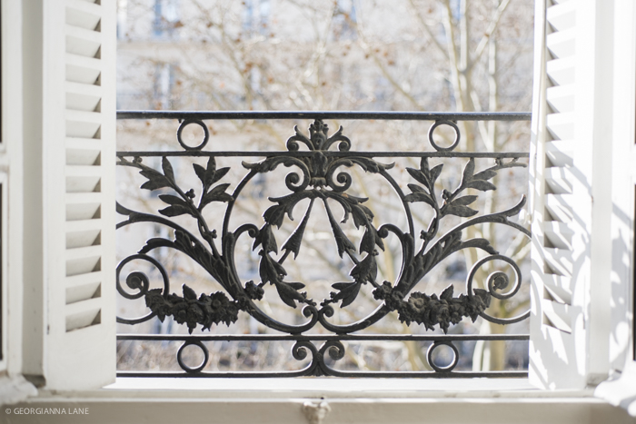 Balcony of a Paris Perfect Apartment photographed by Georgianna