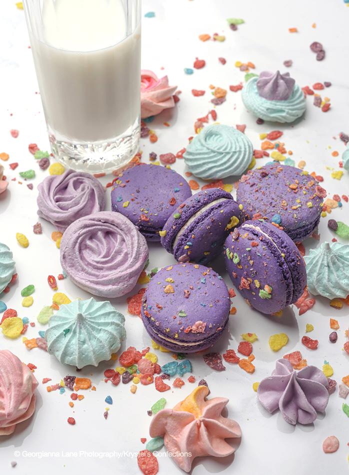 Krystel's Confections macarons photographed by Georgianna Lane