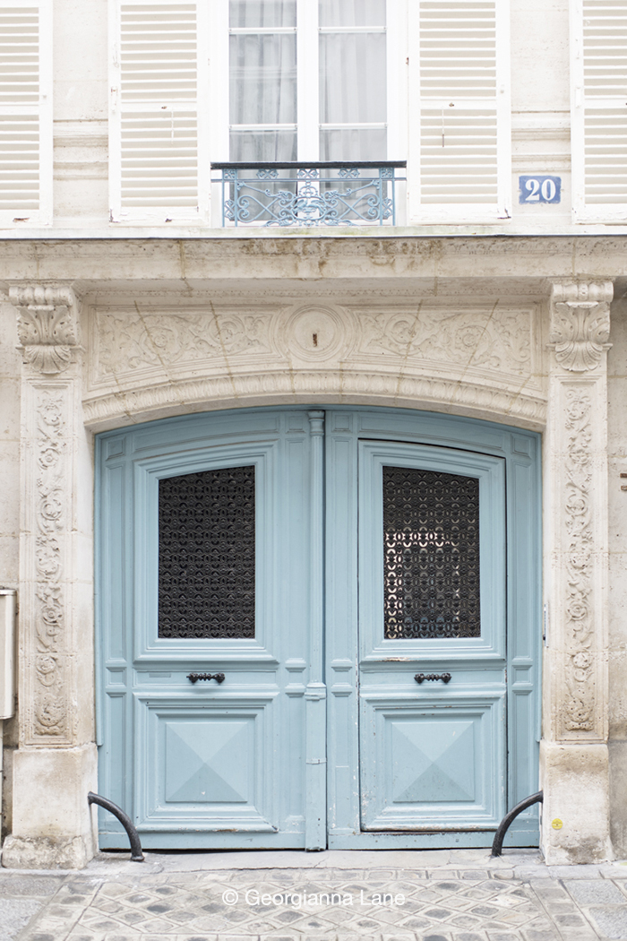 Blue Door, Paris, by Georgianna Lane