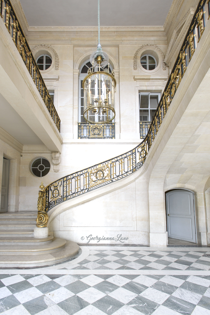 Staircase, Petit Trianon, Versailles, by Georgianna Lane
