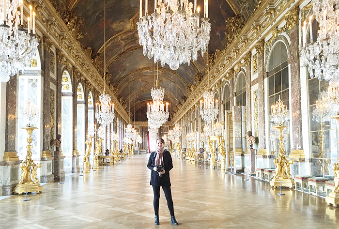 Georgianna shooting at Versailles