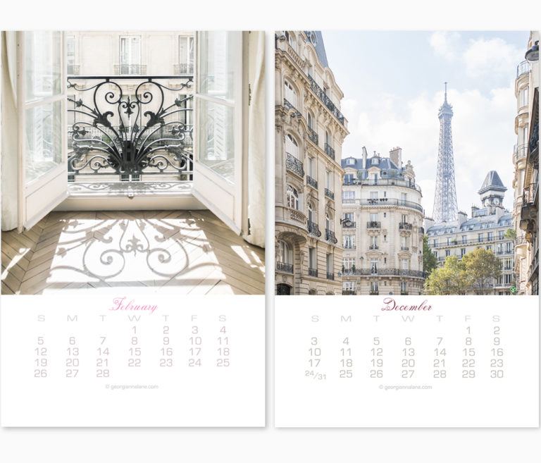 2017 Paris Calendar Round Up