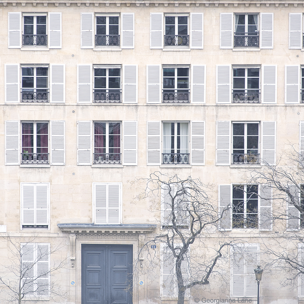 Winter Windows, Paris by Georgianna Lane