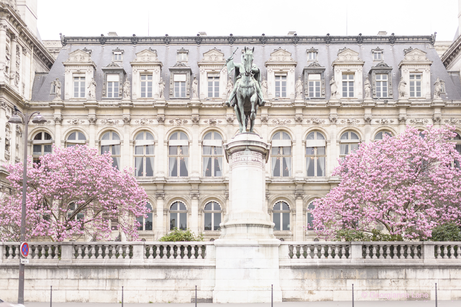 Hôtel de Ville, Paris, in spring, by Georgianna Lane