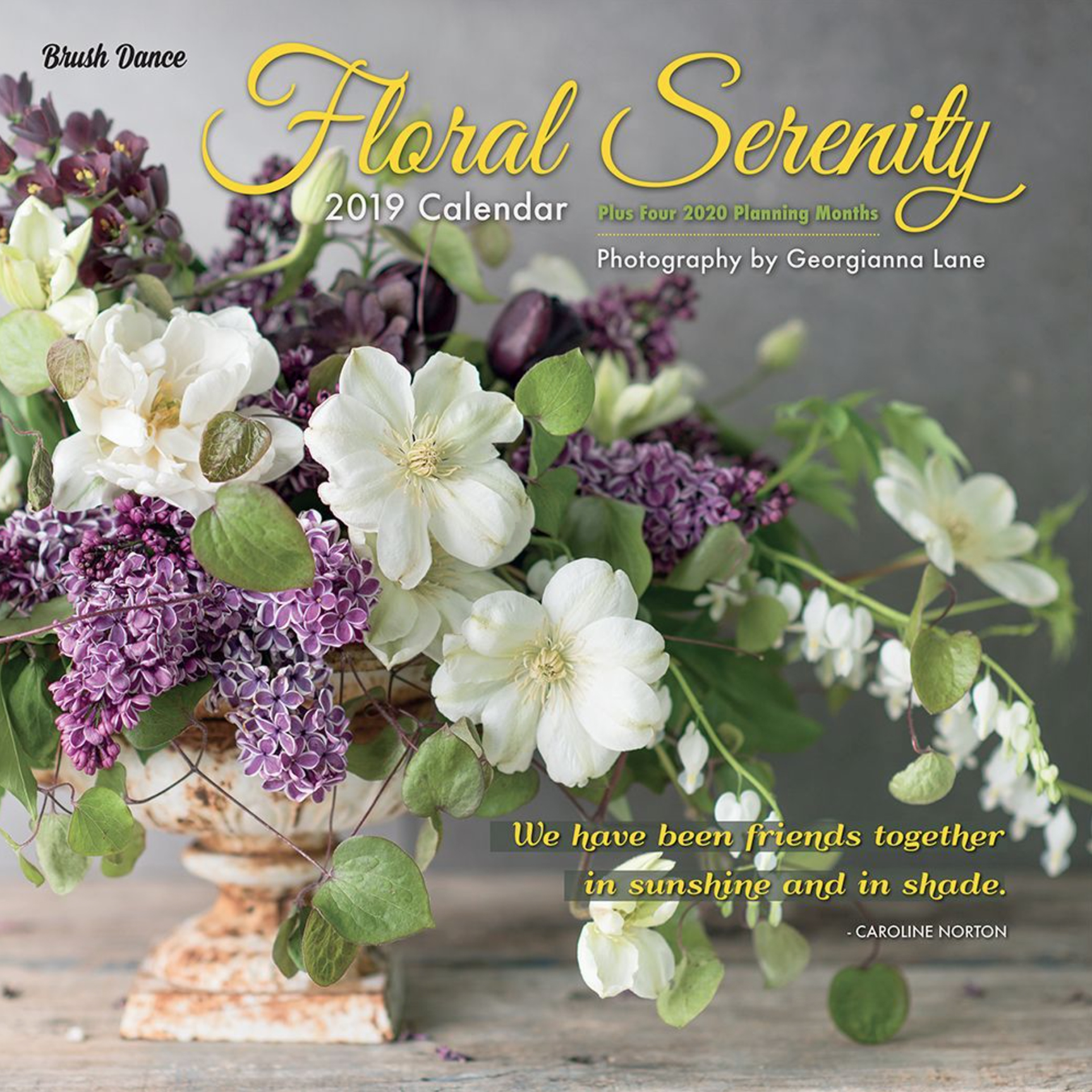 Floral Serenity 2019 Calendar by Georgianna Lane