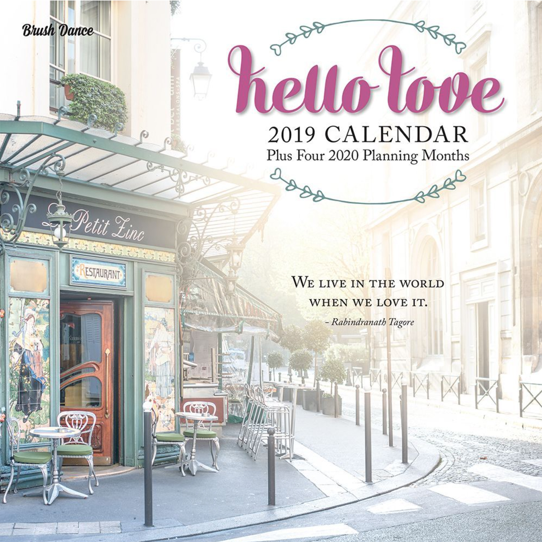 Hello Love 2019 Paris Calendar by Georgianna Lane
