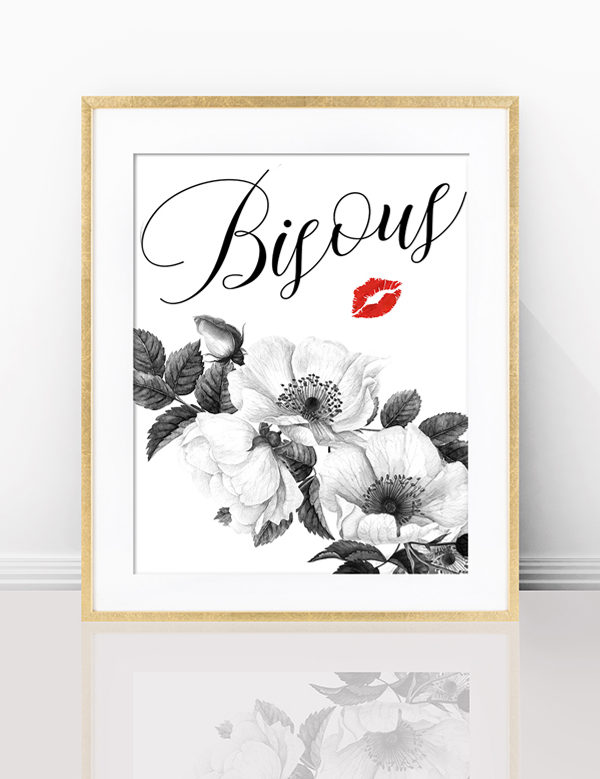 Introducing Charming Rose-themed French Quote Prints